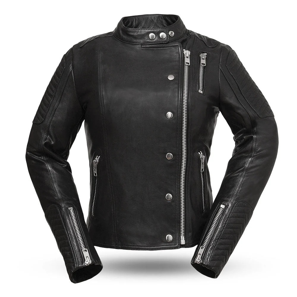 Warrior Princess - Women's Motorcycle Lightweight Leather Jacket size small